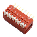 8 Way DIP SPST Switch Right Angle (Piano Type)
