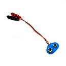 9V Battery Cap to Alligator Connector Cable 12cm