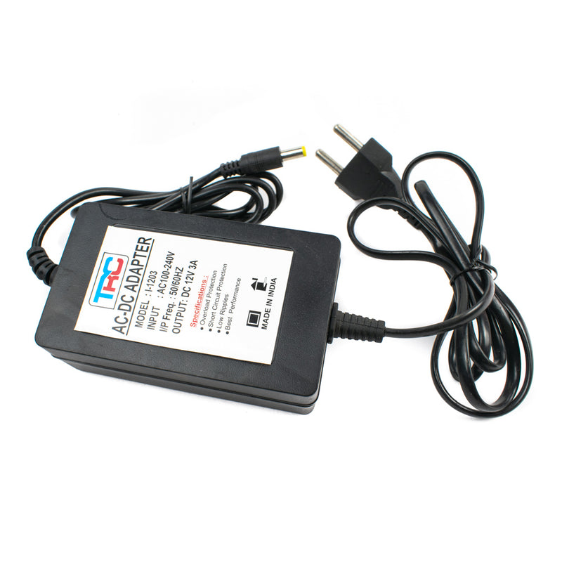 12 Volts 1 Ampere SMPS DC Power Adapter Charger with LED Indicator 12V 1A –  GADGET WAGON