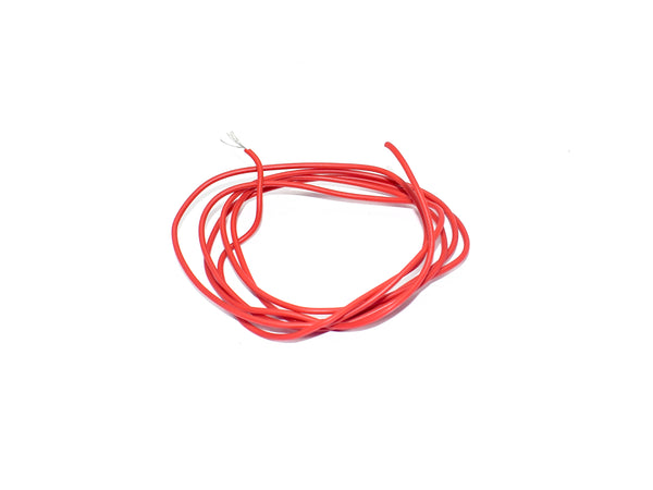24 AWG Silicone Multi-Strand Wire 7/24 AWG Red - 1 Meter