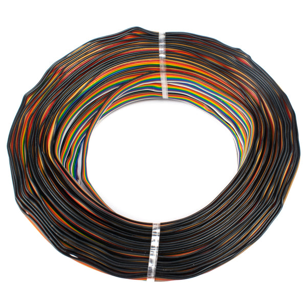 25 AWG Multi Colour Multi Strand 10-Wire Ribbon Cable 45 Meter (7/0.153)