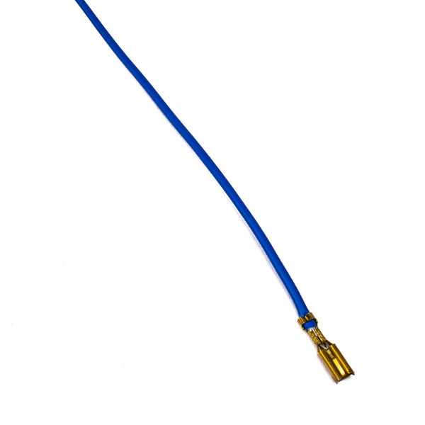 3.5mm Crimp Terminal Female Spade Connector Cable with Locking Tab (Blue)