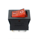 6A 250V SPST ON-OFF Rocker Switch 3 Pin with Red Light