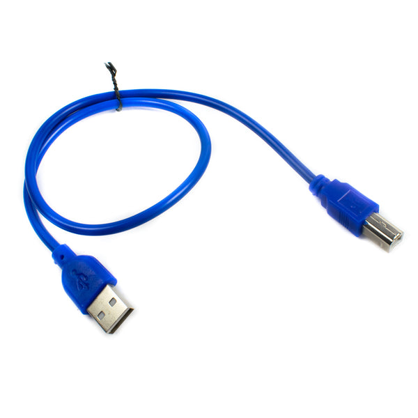 Arduino UNO Cable USB Type-A to Type-B Male 30cm (Blue)