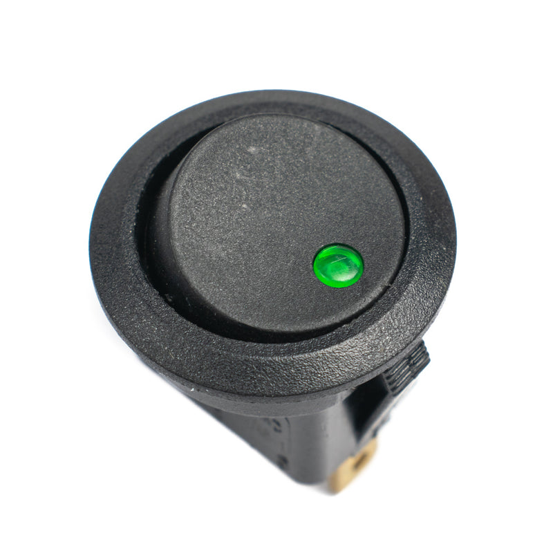 Buy 6A 250V AC SPST ON-OFF Round Rocker Switch with Green Light from HNHCart.com. Also browse more components from Rocker Switch category from HNHCart