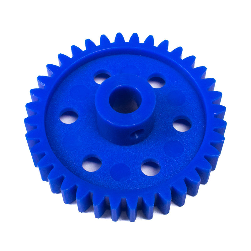 Set of 4 Plastic Spur Gear (Blue)