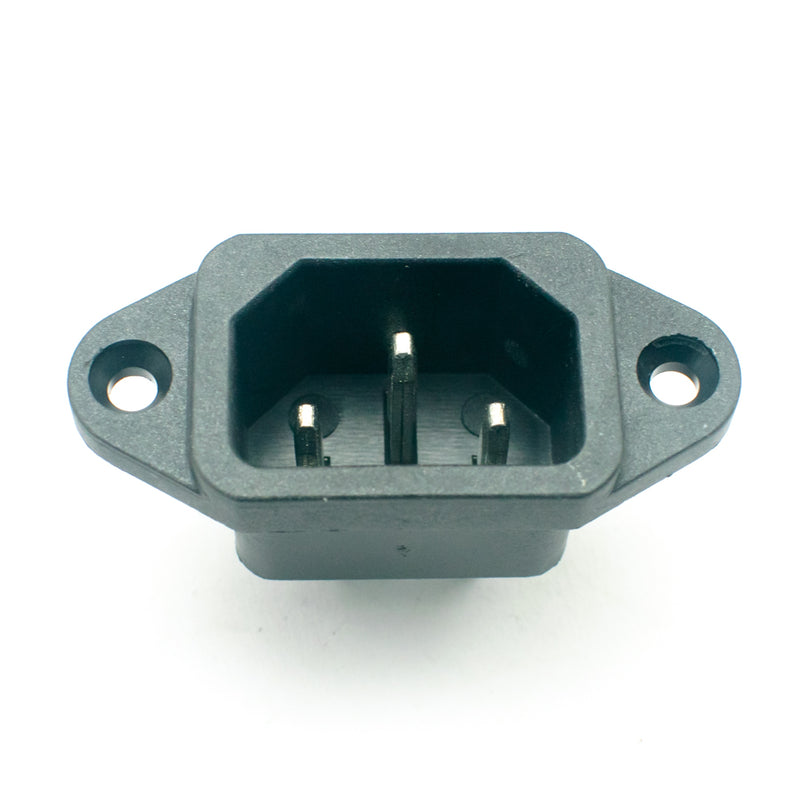 IEC320 C14 Panel Mount Plug Computer Adapter Power Connector Socket Brass