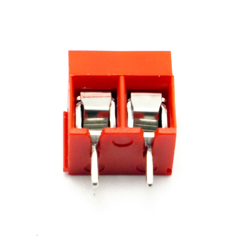 Shop 2 Pin Screw Type PCB Terminal Block - 5mm Pitch RED