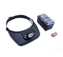 1X 1.5X 2.0X 2.5X 3.5X Head 2LED Hand Free Magnifying Glass Magnifier 81001-A