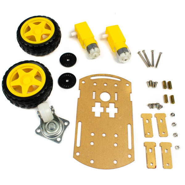 Buy Small Three Wheel DIY Smart Robot Car Chassis Kit at