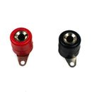 Banana Socket Connector Pair (RED + BLACK) 3mm