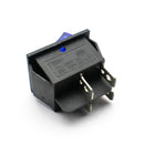 Buy KCD4 16A 250V DPST ON-OFF Rocker Switch with Blue Light