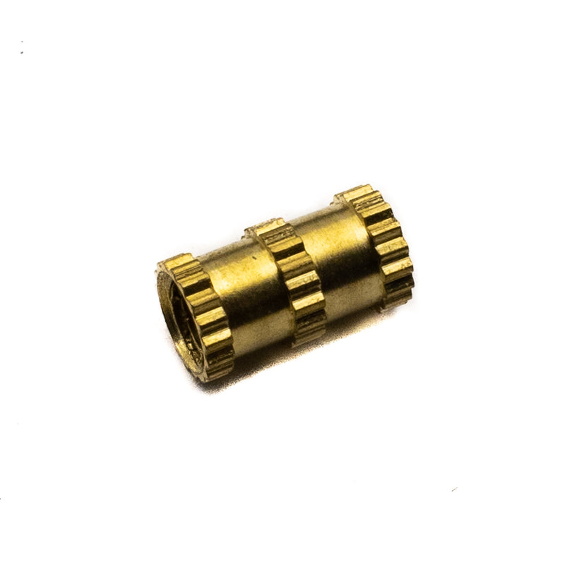 M4x10mm Threaded Knurled Brass Insert Nut