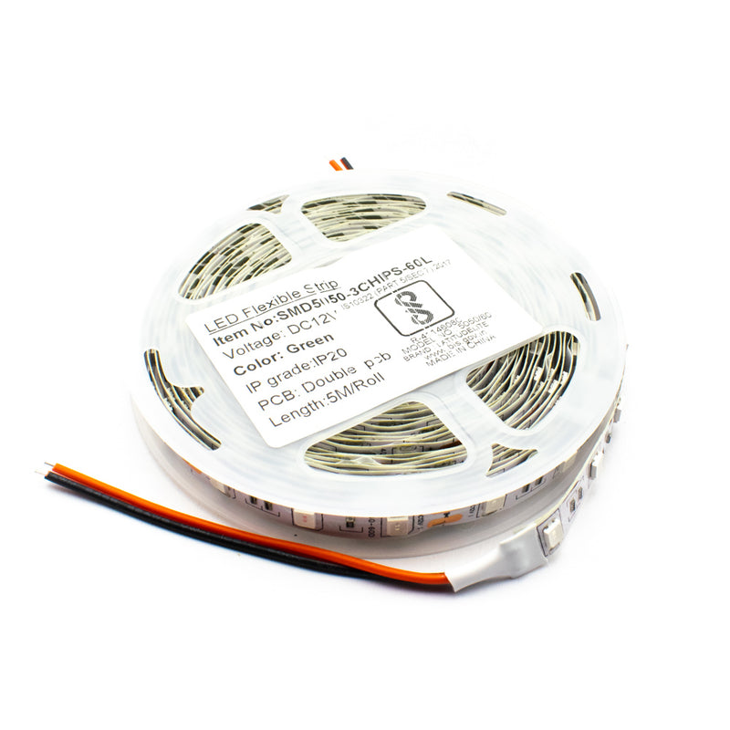 White LED Strip 5050 SMD 12V 5 meter (60 LEDs/m)