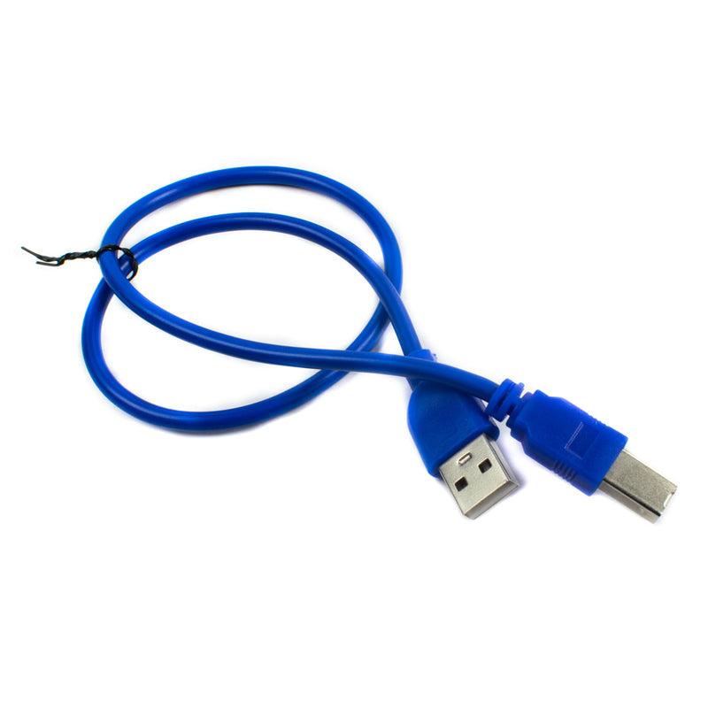 Arduino UNO Cable USB Type-A to Type-B Male 30cm (Blue)