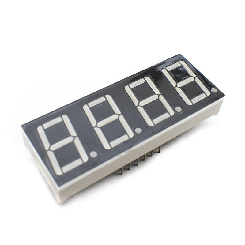 0.56 inch 4 Digit Seven Segment Display- Red (Common Cathode) 12 Pin