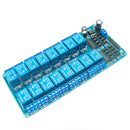 12V 16 Channel Relay Module with Light Coupling LM2596 Power Supply