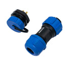 SD16 2 Pin Male-Female Waterproof Power Connector Pair