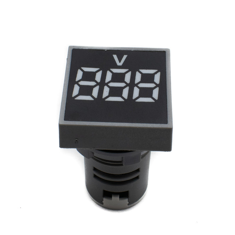 Sweideer AD136-22VMS Square Voltmeter Signal Lamp (White)