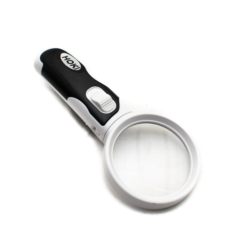 Interchangeable Magnifying Glass with LED Light - 3 Lens Set (2x + 3.5x + 10x)