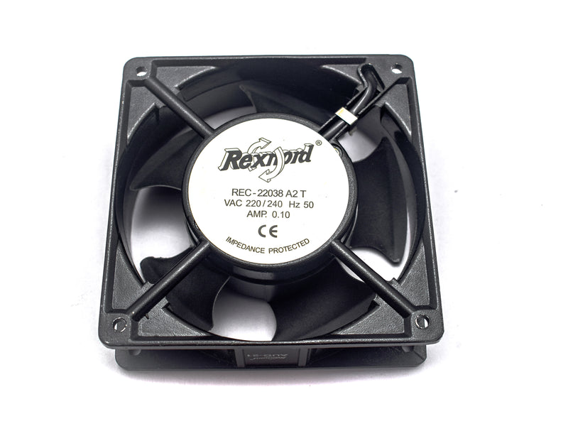 Rexnord 120x120mm AC 220V Cooling Fan (Metal Black)