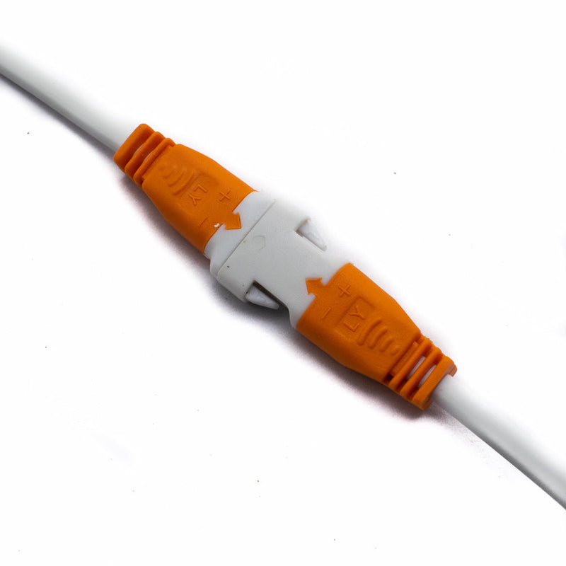 DC Flat Connector Cable Pair (Orange-White)
