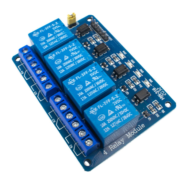 Buy 4 Channel 5V 10A Relay Module with optocoupler