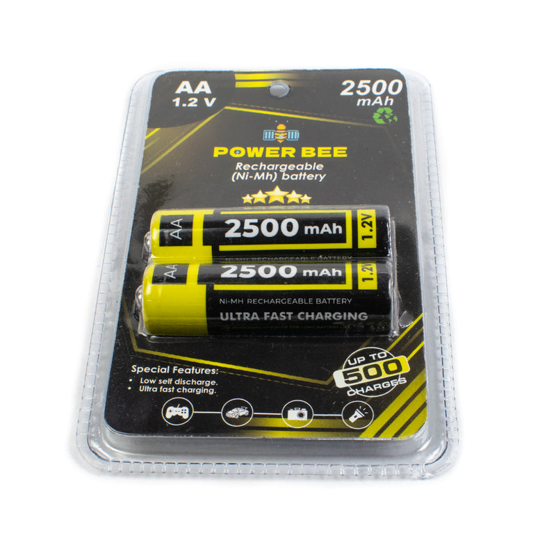 Power Bee 1.2V 2500mAh AA Battery Pair
