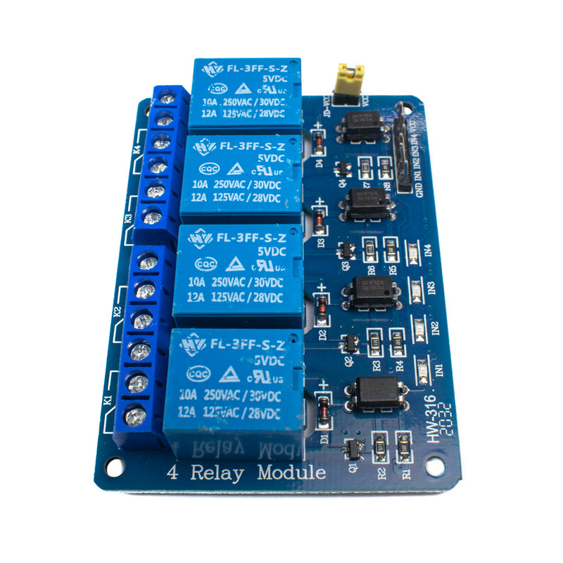 Order 4 Channel 5V 10A Relay Module with optocoupler