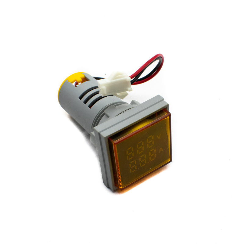 Order AD16-22FVA LED Digital Dual Display Voltmeter Ammeter Yellow (0-100A and 60-500V)