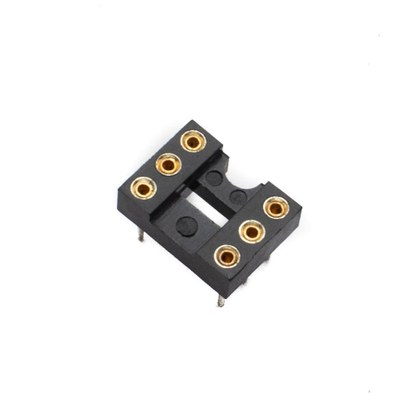 6 Pin Machined IC Base 2.54mm Pitch