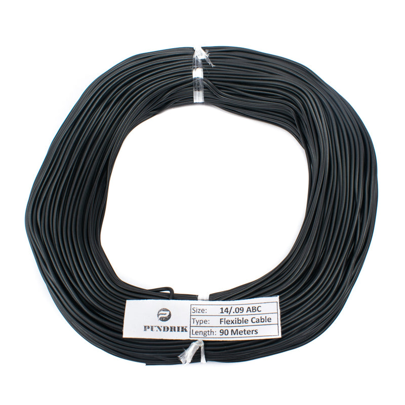 27 AWG Multi Strand Wire - 14/0.09  (Black) 90 Meter