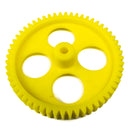 Set of Plastic Spur Gear & Worm Gear (Yellow)