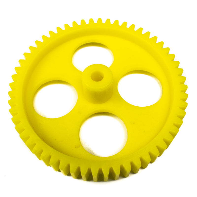Set of Plastic Spur Gear & Worm Gear (Yellow)
