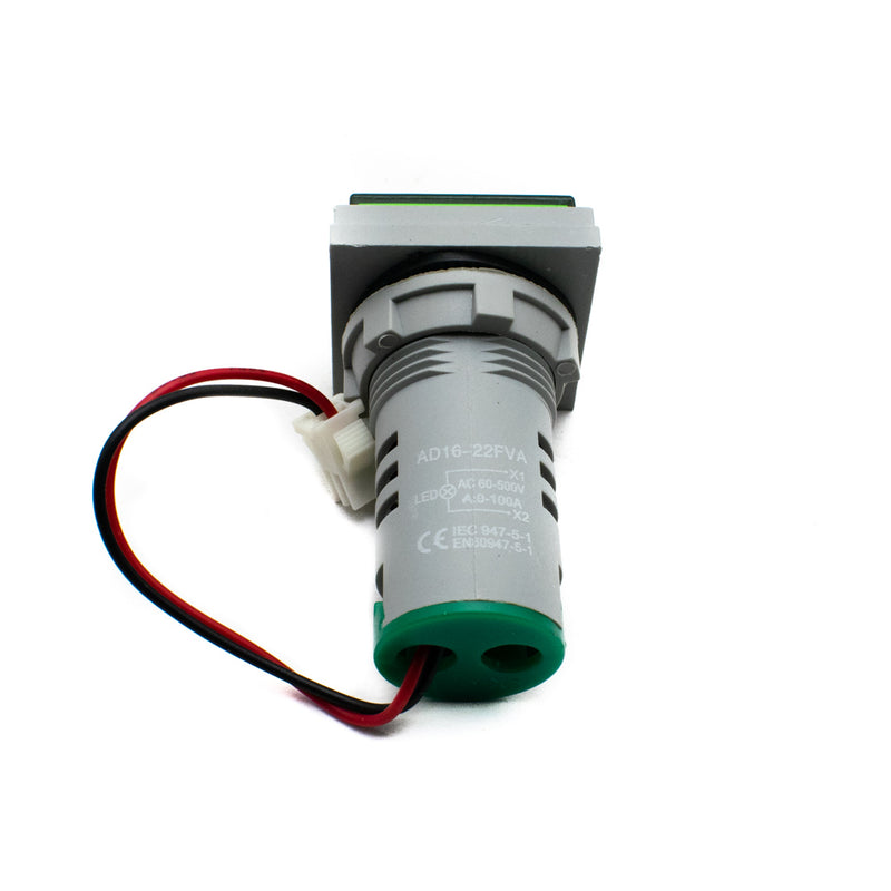 AD16-22FVA LED Digital Dual Display Voltmeter Ammeter Green (0-100A and 60-500V)