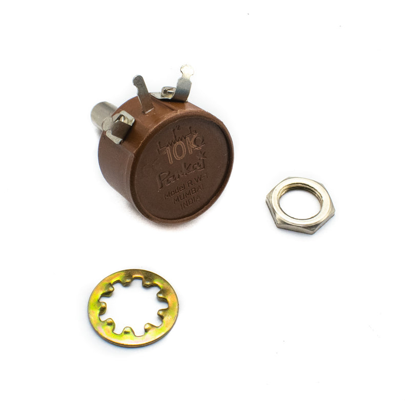 Pankaj 10k ohm Single Turn Wire Wound Potentiometer 10K ohm RW-1 with 19mm Shaft
