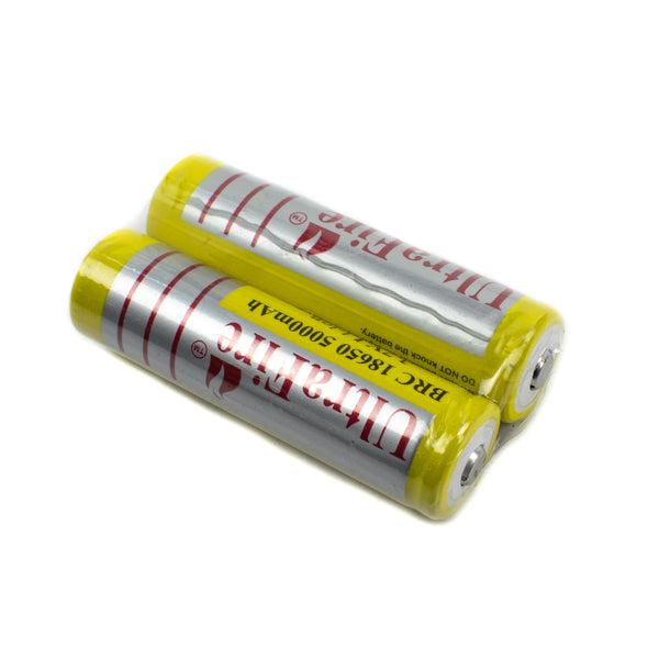 Ultrafire 3.7V 5000mAh BRC 18650 Lithium Ion Battery Pair with Tip Top