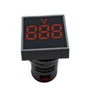 Sweideer AD136-22VMS Square Voltmeter Signal Lamp (Red)