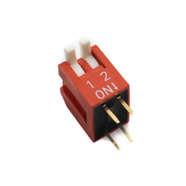 2 Way DIP SPST Switch Right Angle (Piano Type)