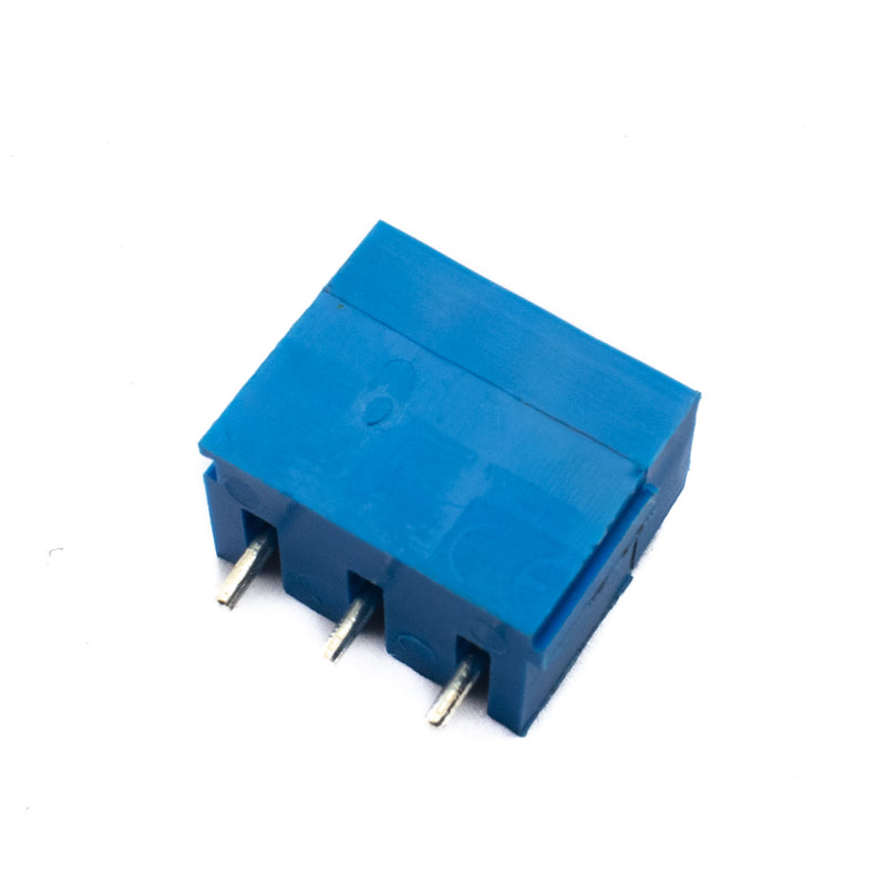 3 Pin Screw Type PCB Terminal Block - 5mm Pitch Blue (Prime 500)