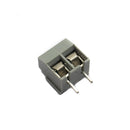 2 Pin Screw Type PCB Terminal Block - 5mm Pitch YX126 (Grey)