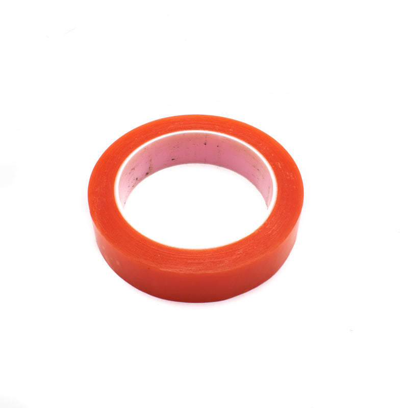 18mm Clear Double Sided Polyester Red Tape PET protective film (25 Meter)