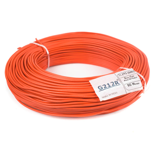 23 AWG Shielded Multi Strand Wire - 7/0.190mm (Orange) 90 Meter