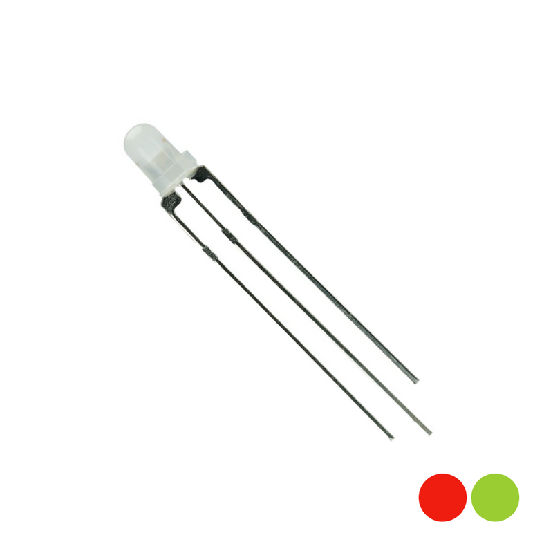 Shop 3mm Red / Green Bi-Colour 3 Pin LED (Common Cathode)