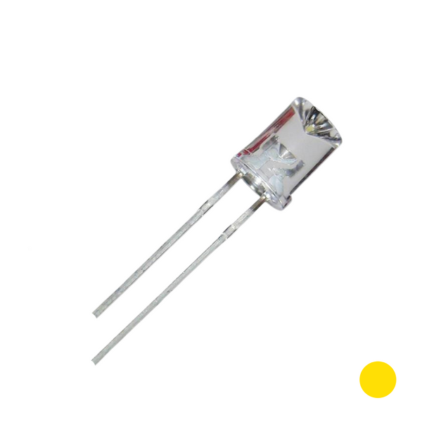 5mm Concave Top (Yellow) LED
