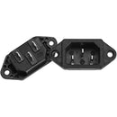 shop IEC320 C14 Panel Mount Plug Computer Adapter Power Connector Socket