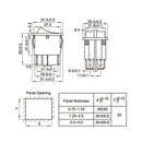 Order 6 pin car rocker boat switch