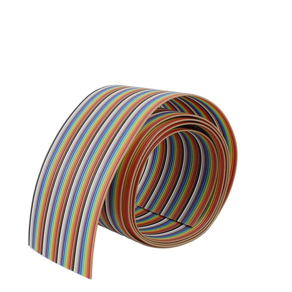 26AWG Pure Copper 40pin Dupont Wire Flexible Rainbow Color Flat Ribbon Cable – 1 Meter