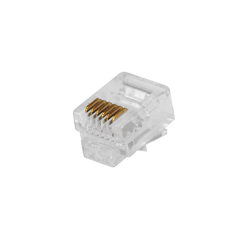 RJ12 Male Connector - 6P6C