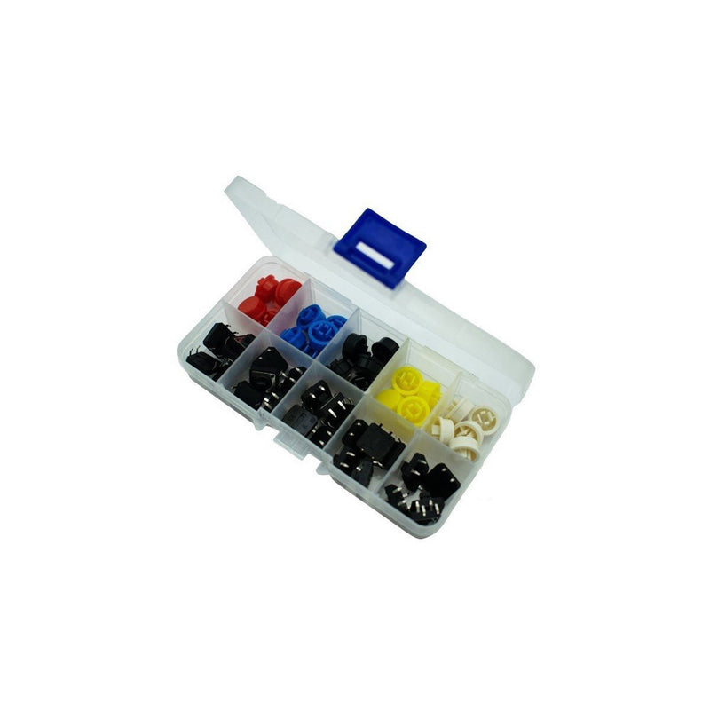 Buy Tactile Push Button Switch Assorted Kit of 25 buttons from HNHCart.com. Also browse more components from Push Buttons category from HNHCart